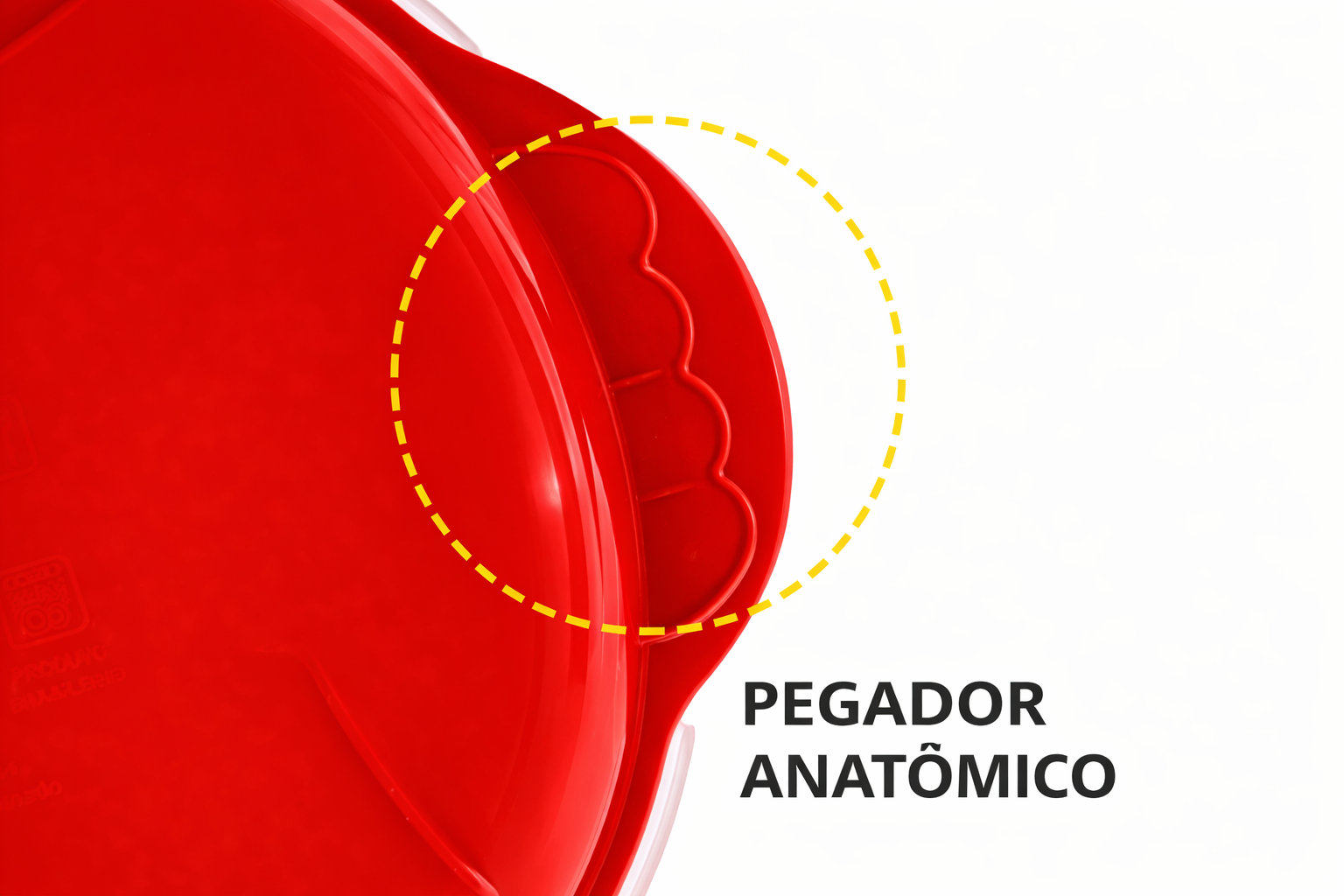organizador multiúso redondo com tampa alta 1,8 L