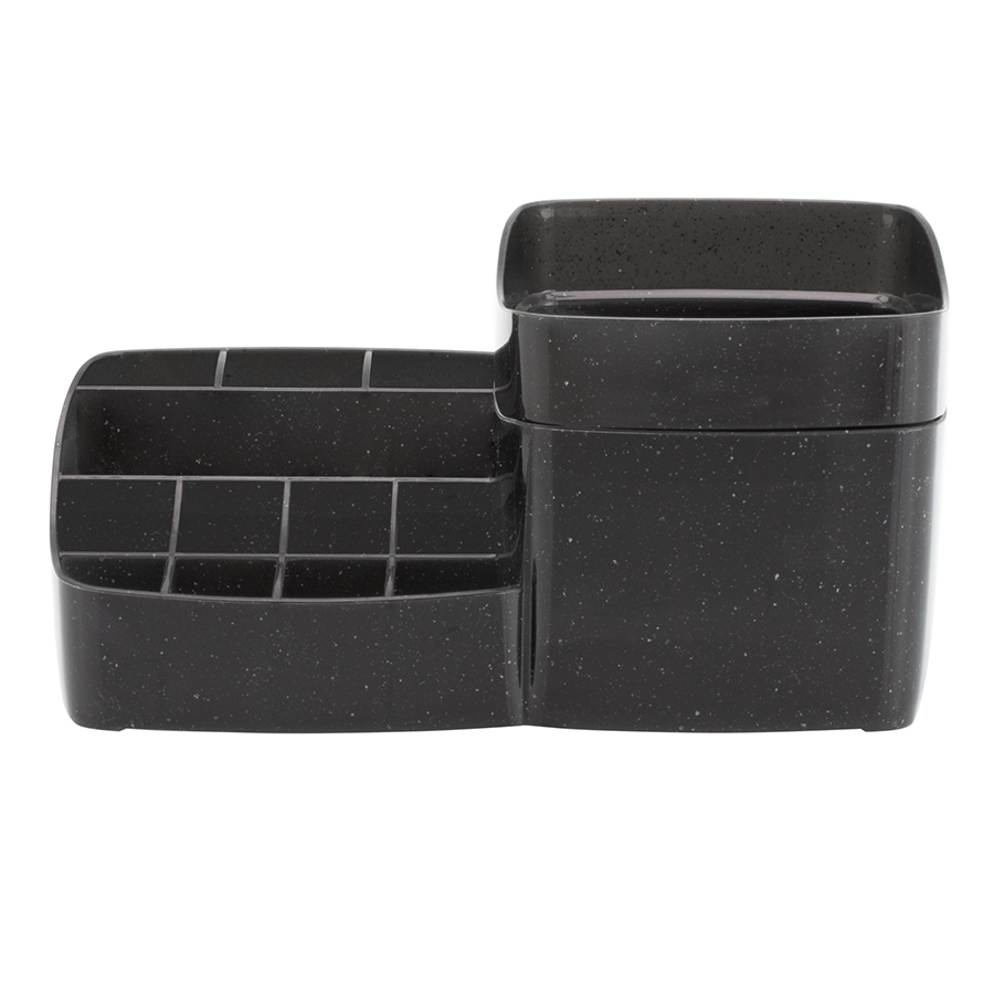 organizador de maquiagens com porta algodão (quartzo)