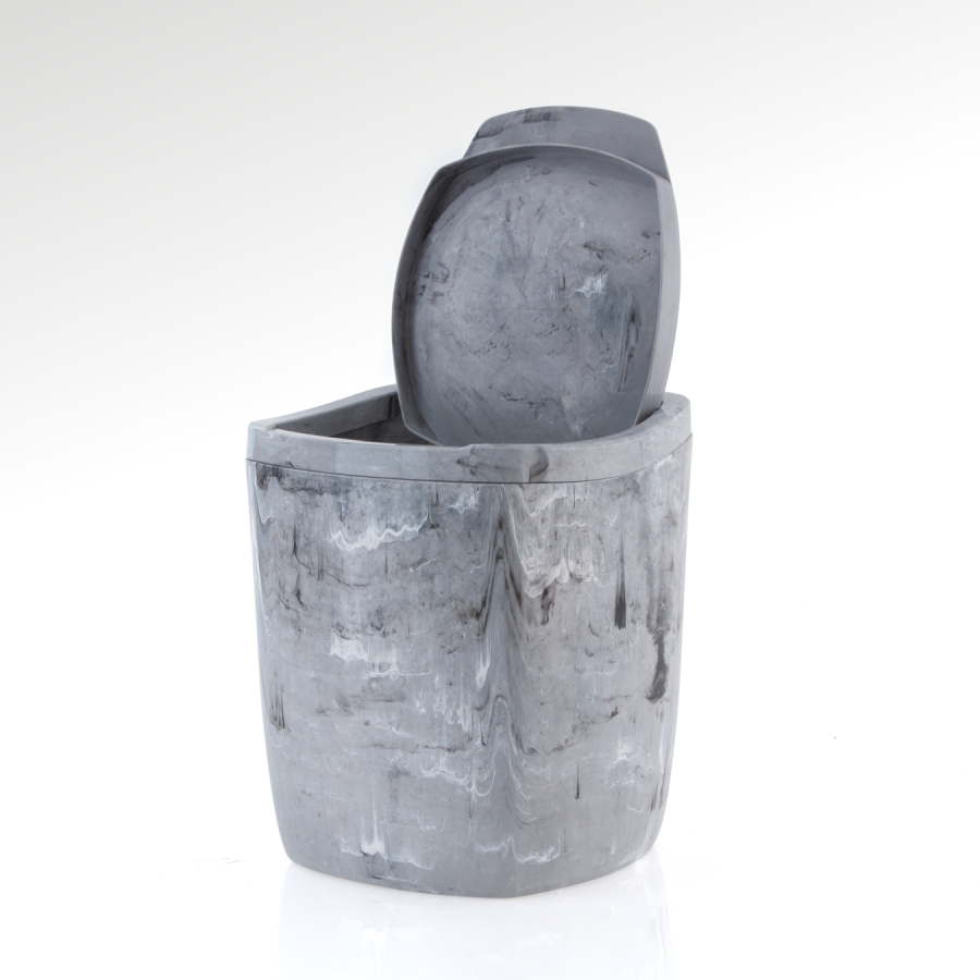 lixeira de banheiro 7 L (mármore)