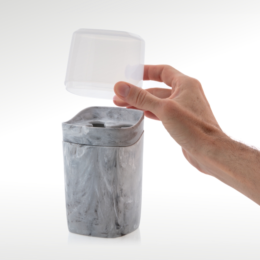 organizador de escova de dente (mármore)