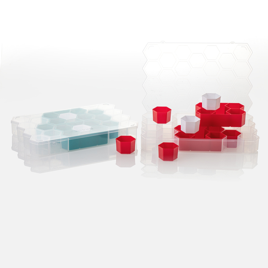 organizador colmeia 32 divisórias - natural