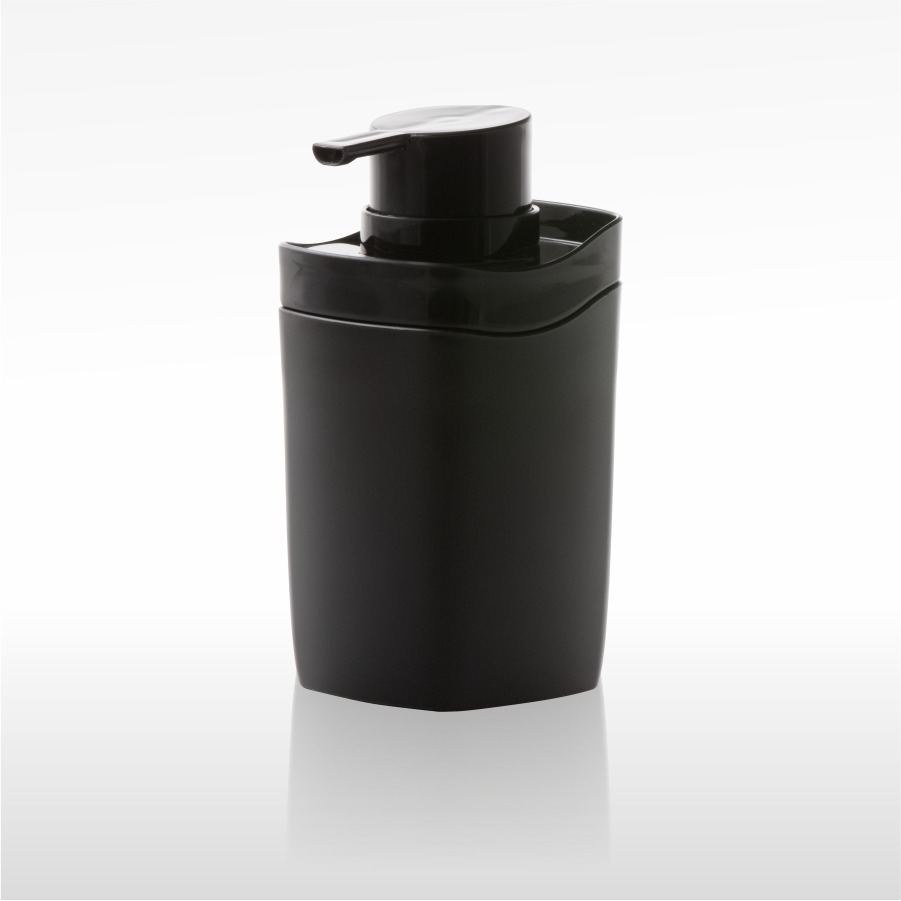 dispenser de sabonete líquido 500 ml (preto)