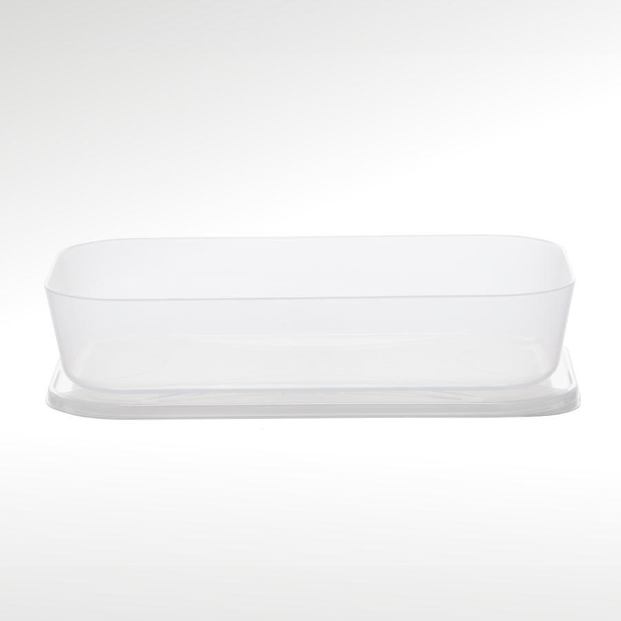 organizador multiúso retangular baixo 2,6 L (natural)