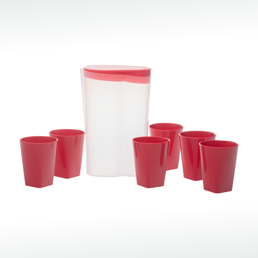jarra 2 L com 6 Copos - natural