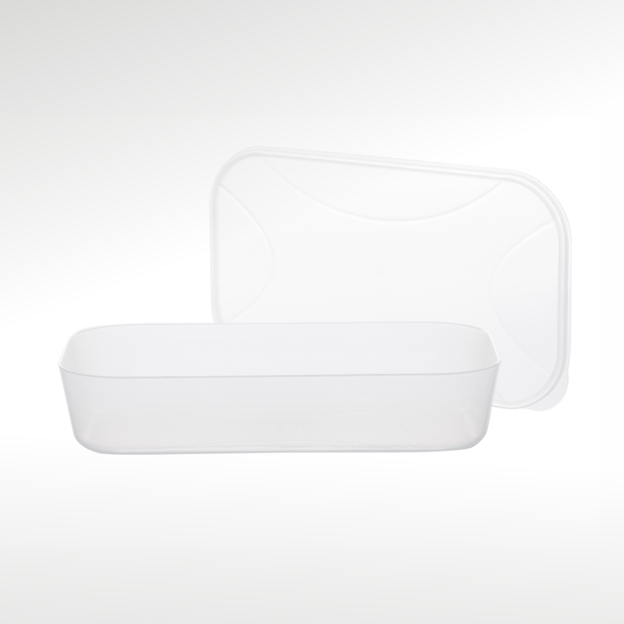 organizador multiúso retangular baixo 2,6 L (natural)